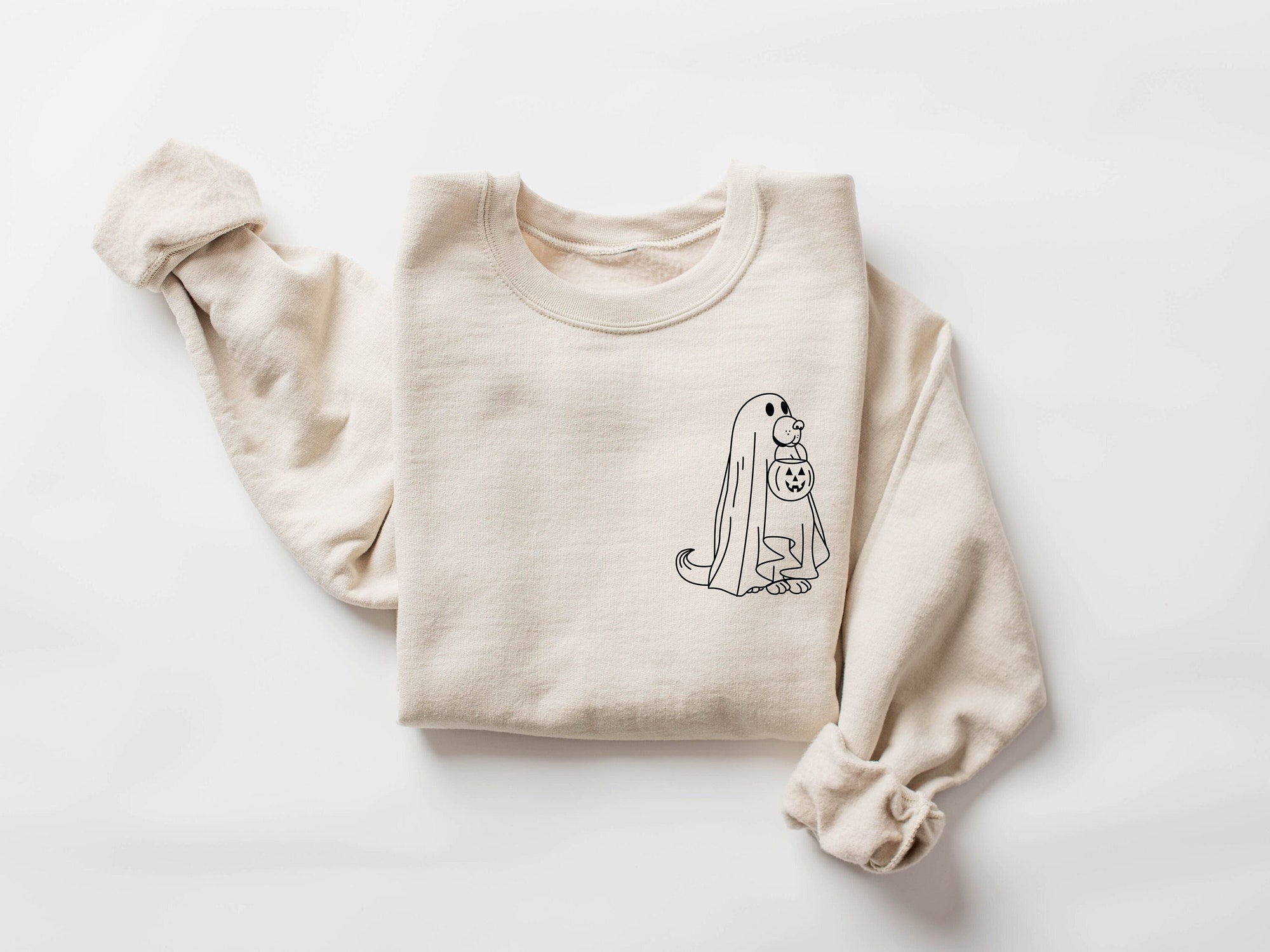 Halloween Ghost Dog Shirt image 0