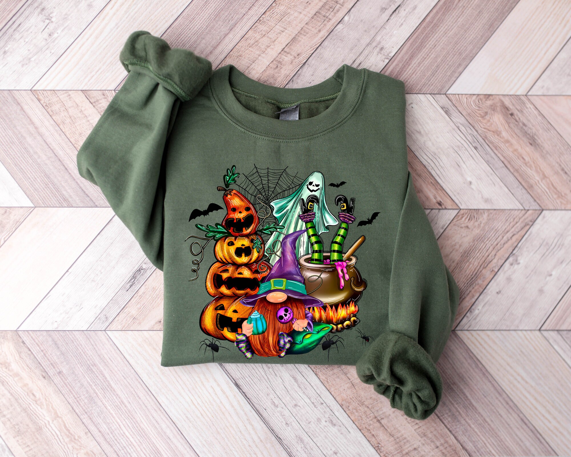 Halloween Gnomes Sweatshirt: Funny Gnome T-Shirt image 1