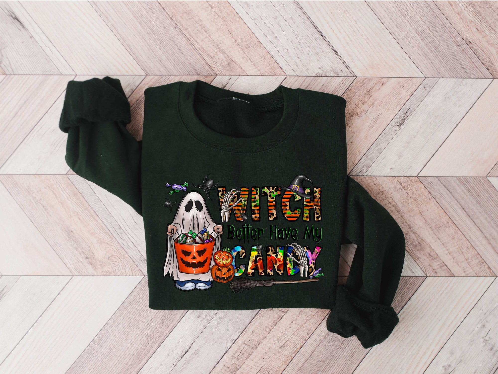 Witch Better Have My Candy SweatshirtFunny Halloween Shirt image 3