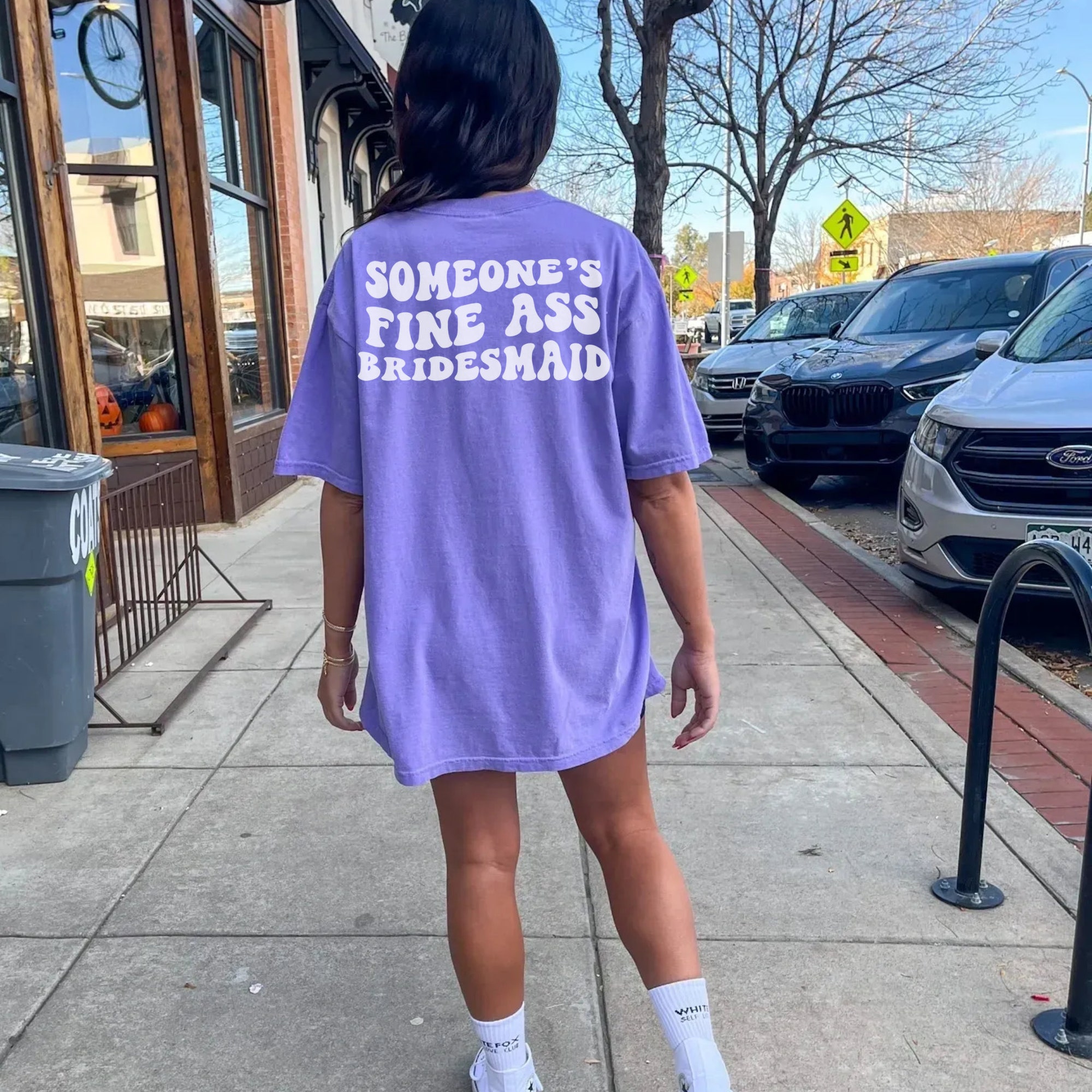 Fine Ass Fiance: Custom Bachelorette Shirts Retro & Pink Oversized Tees image 6