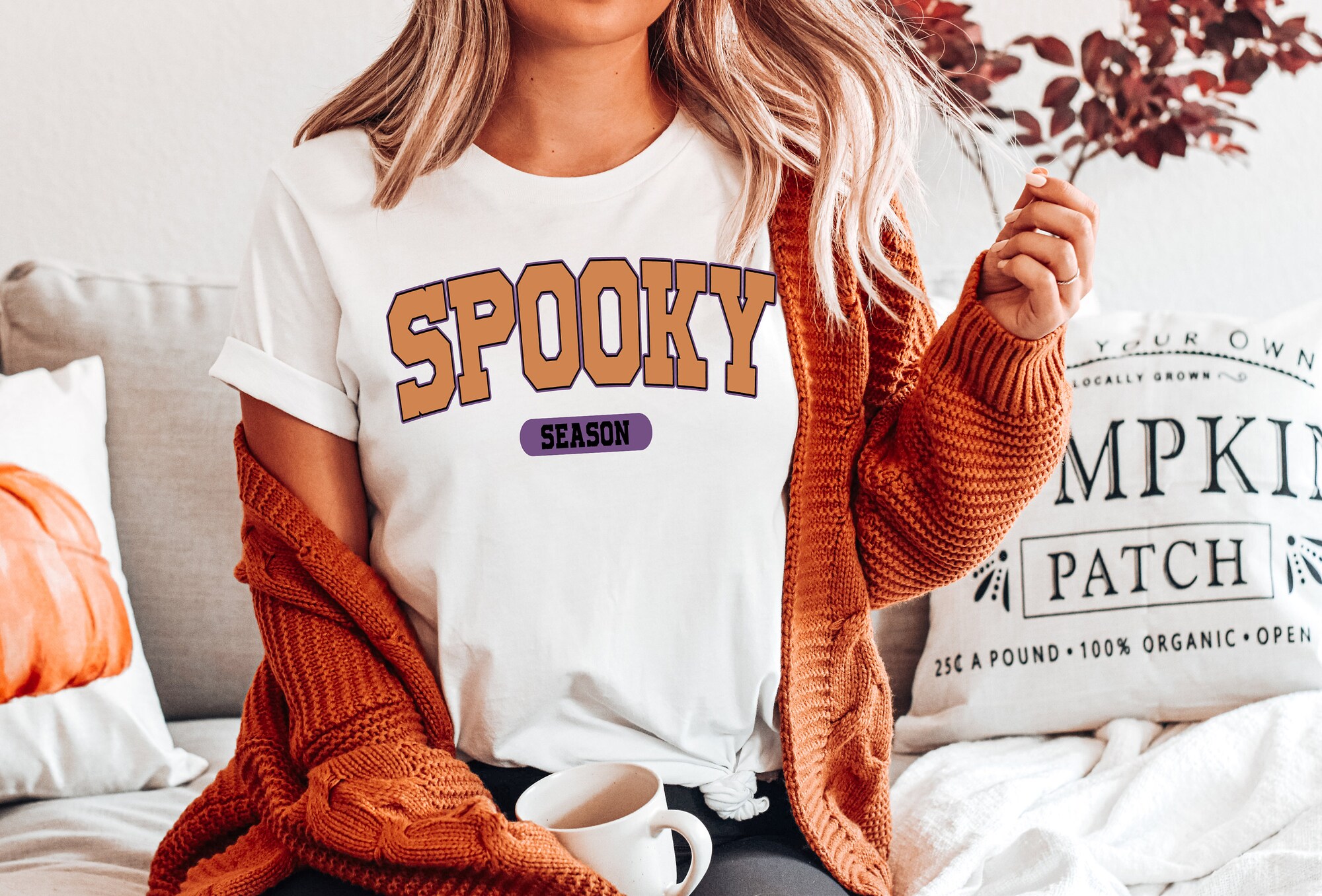 Spooky & Cute: Halloween Vibes Shirt & Sweatshirt image 3