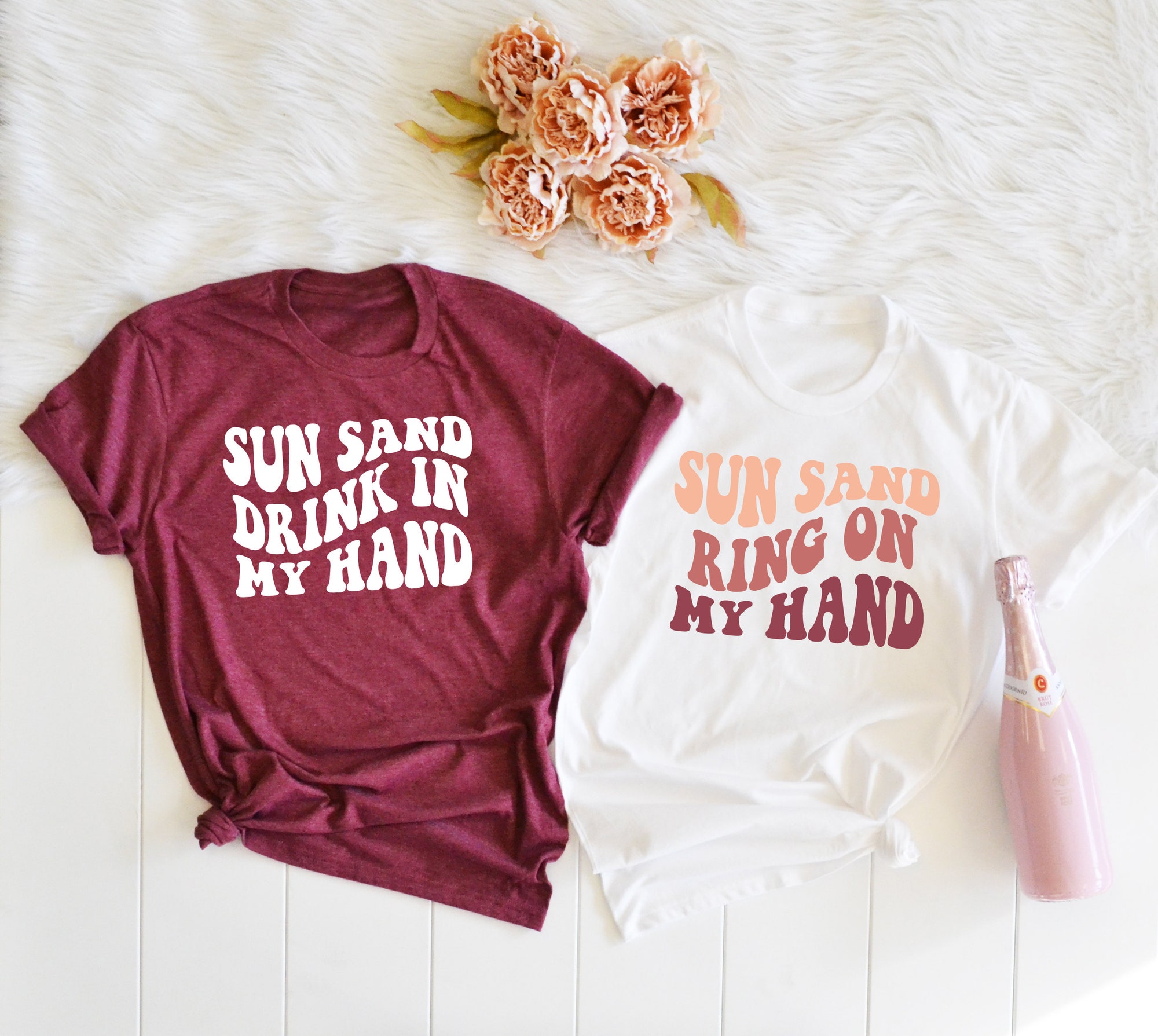 Sun Sand & Retro Fun: Beach Bachelorette Party Shirts image 2