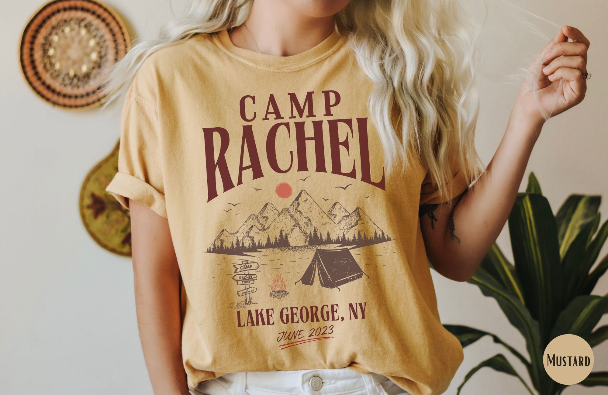 Custom Vintage Camp Bachelorette & Mountain Bride Tees image 4