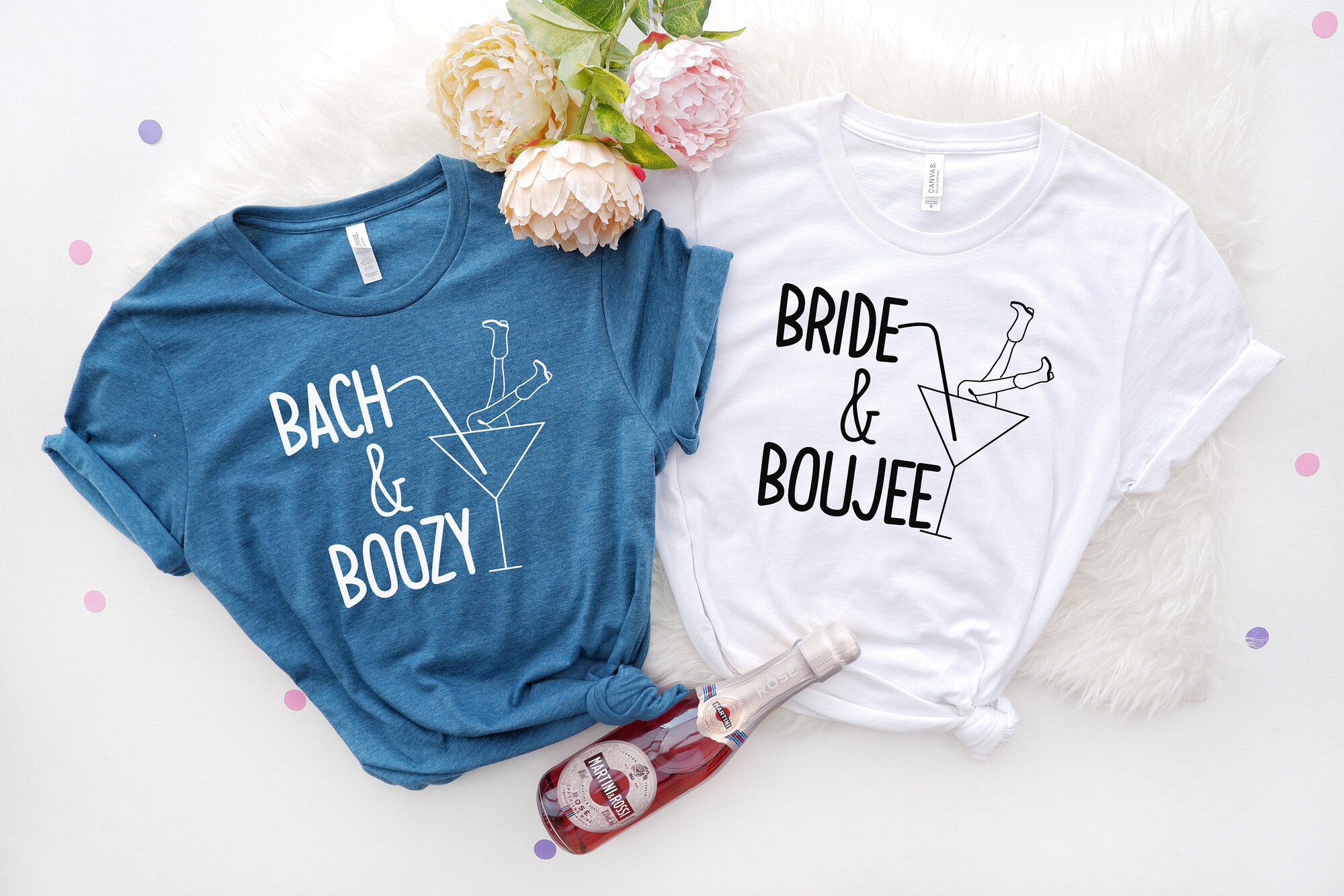 Bride & Boujee Bach & Boozy Shirts: Wedding Bachelorette Party image 2