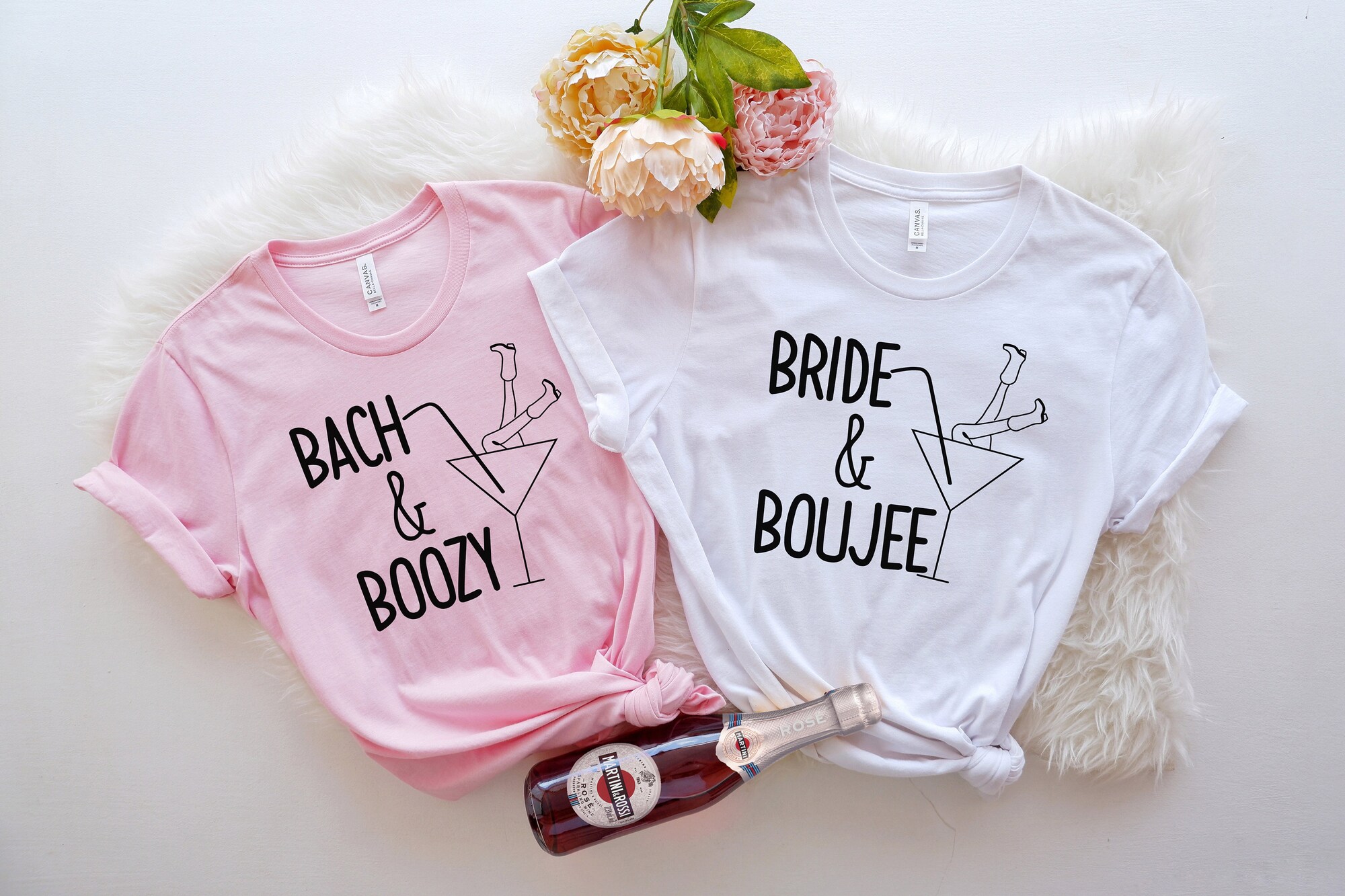 Bride & Boujee Bach & Boozy Shirts: Wedding Bachelorette Party image 3