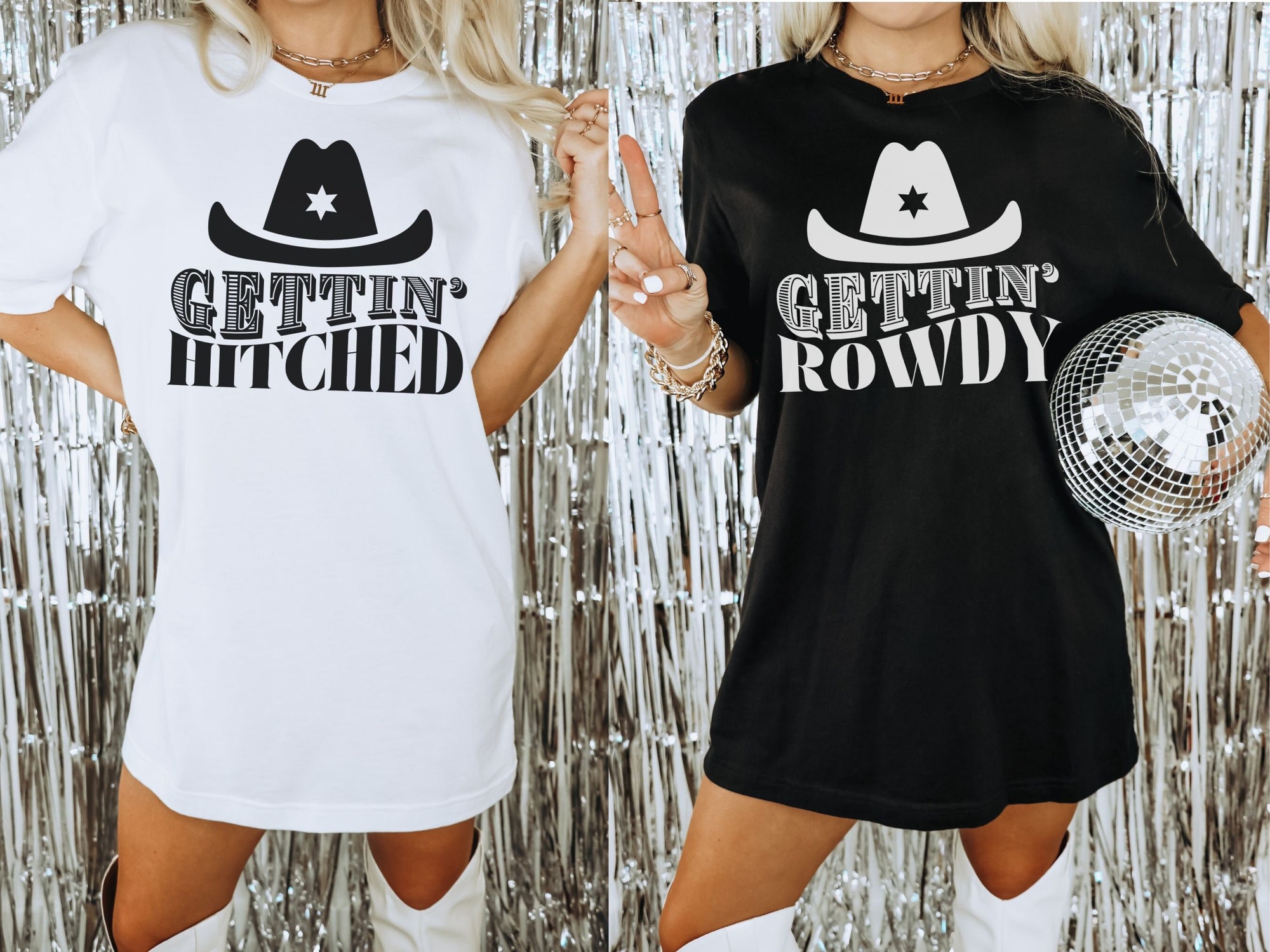 Cowgirl Bachelorette & Nashville Bride Party Shirts image 1