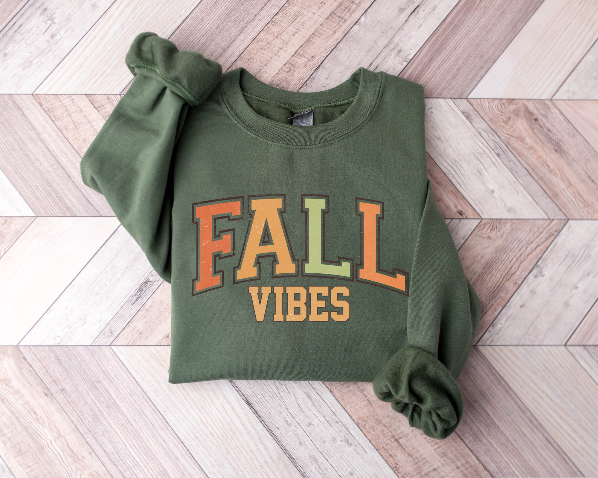 Fall Vibes Sweatshirt Halloween Sweatshirt Fall Leopard Sweatshirt image 0