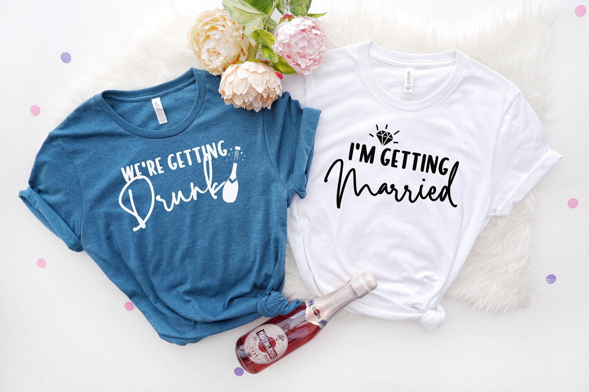 Getting Married & Team Bride Tees: Wedding Bachelorette Engagement Shirts image 2