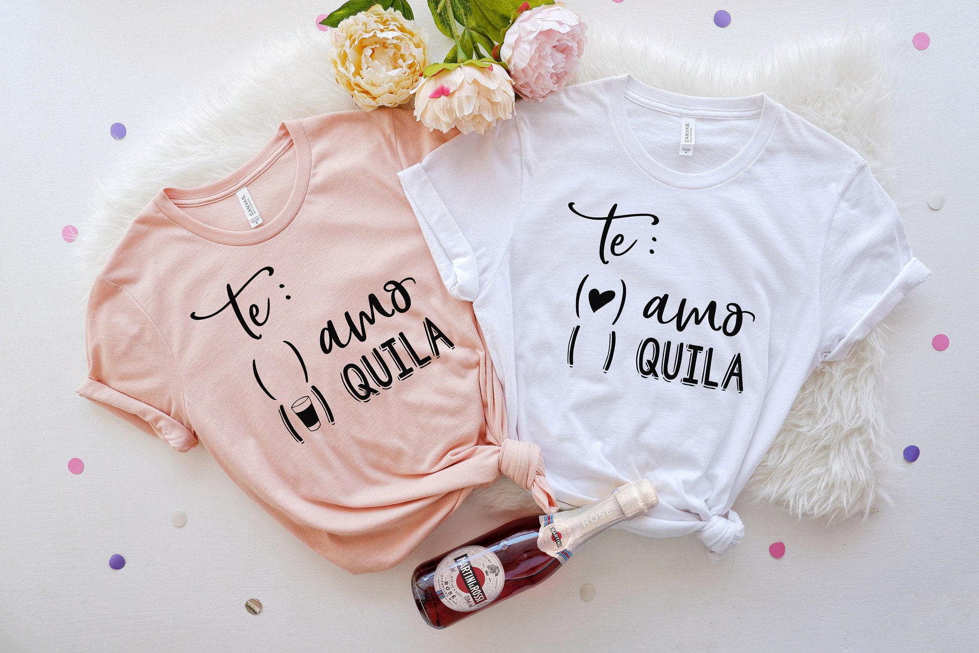 Te Amo Tequila - Fiesta Bachelorette & Bridal Party Shirts image 1