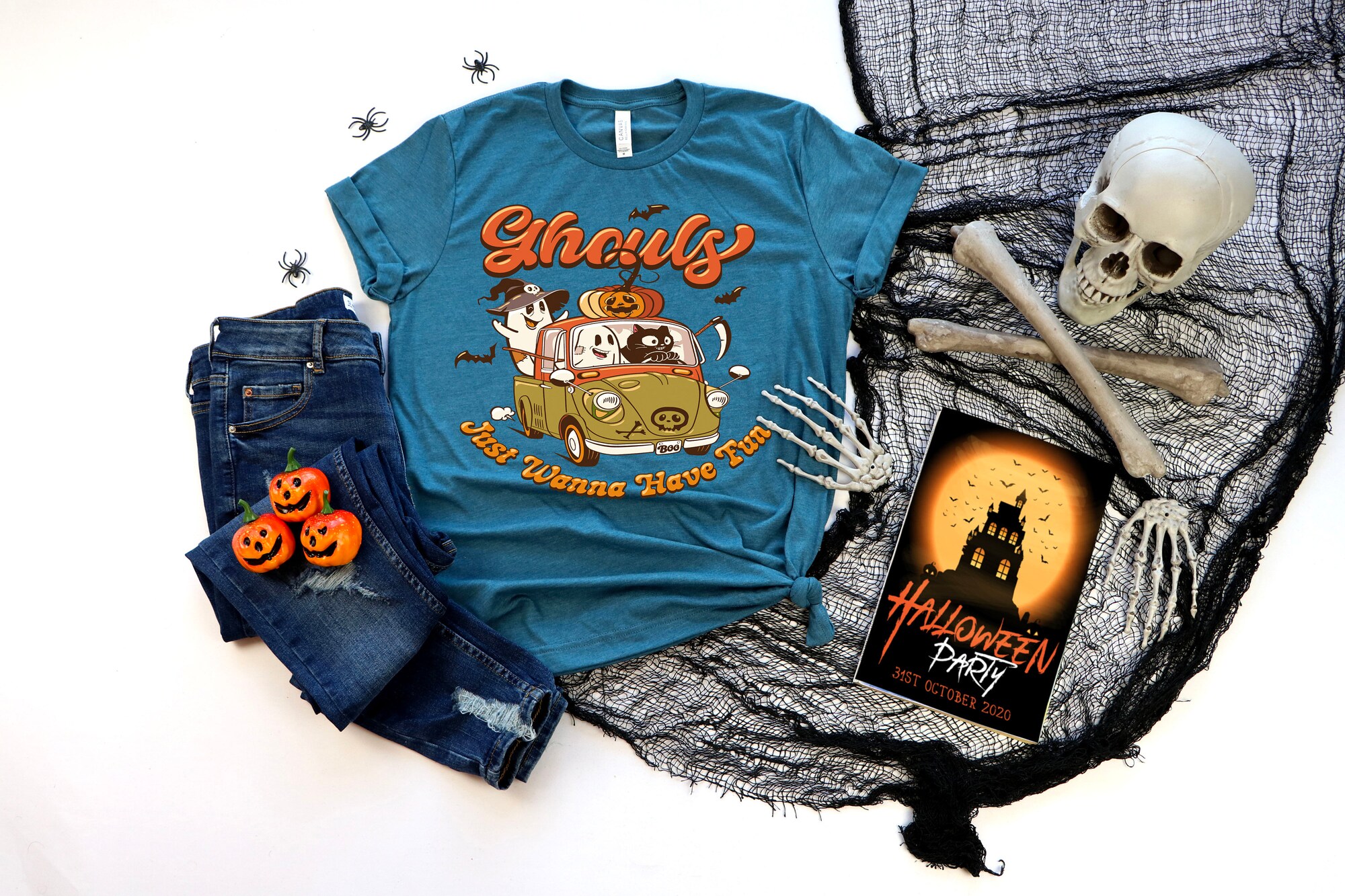 2023 Ghouls & Ghosts: Spooky Vintage Tee for Halloween Season image 3