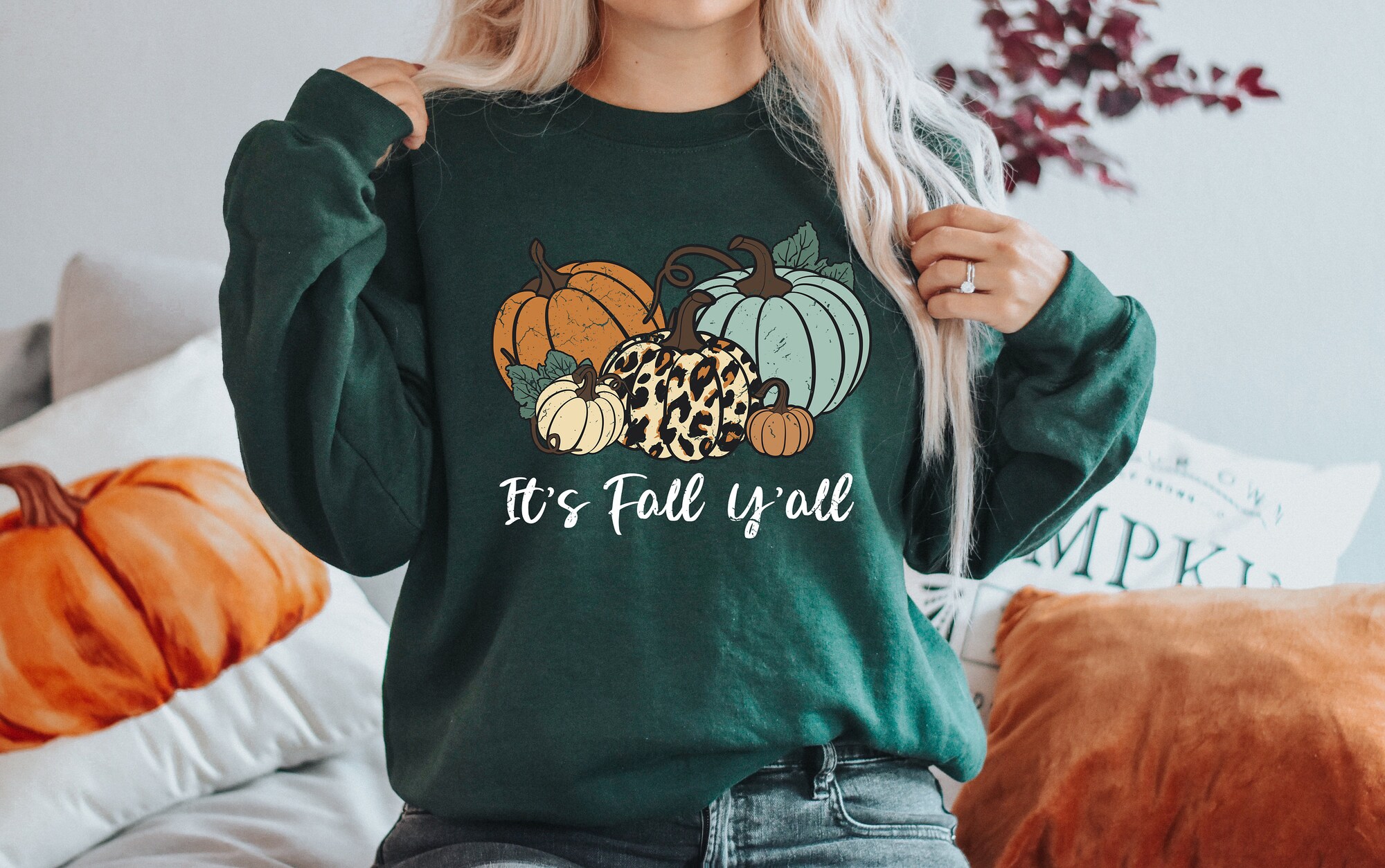 It's Fall Y'all: Women's Autumn & Halloween T-Shirt Collection image 3