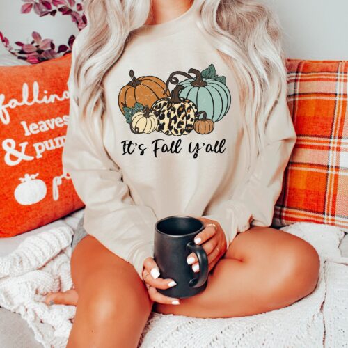 It's Fall Y'all: Women's Autumn & Halloween T-Shirt Collection image 0