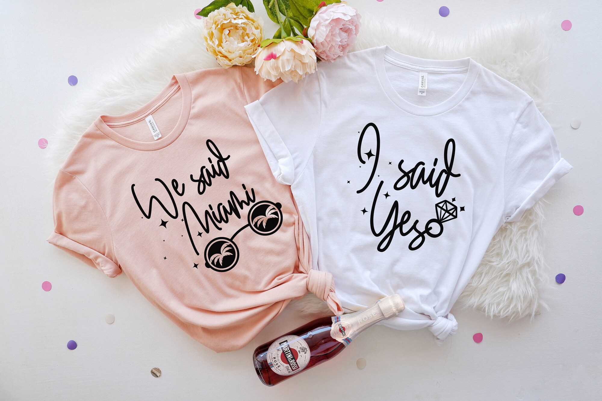 Miami Bachelorette: 'I Said Yes' Bride & Party Shirts Gifts image 1