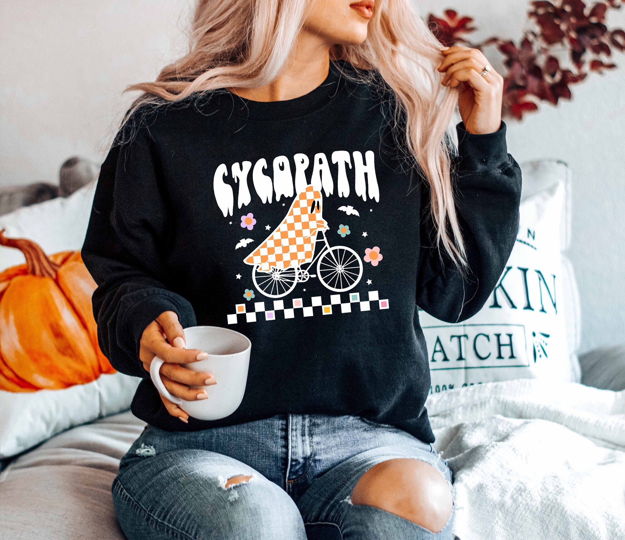 Cycopath Cute Spooky Season Funny Halloween Shirt image 4