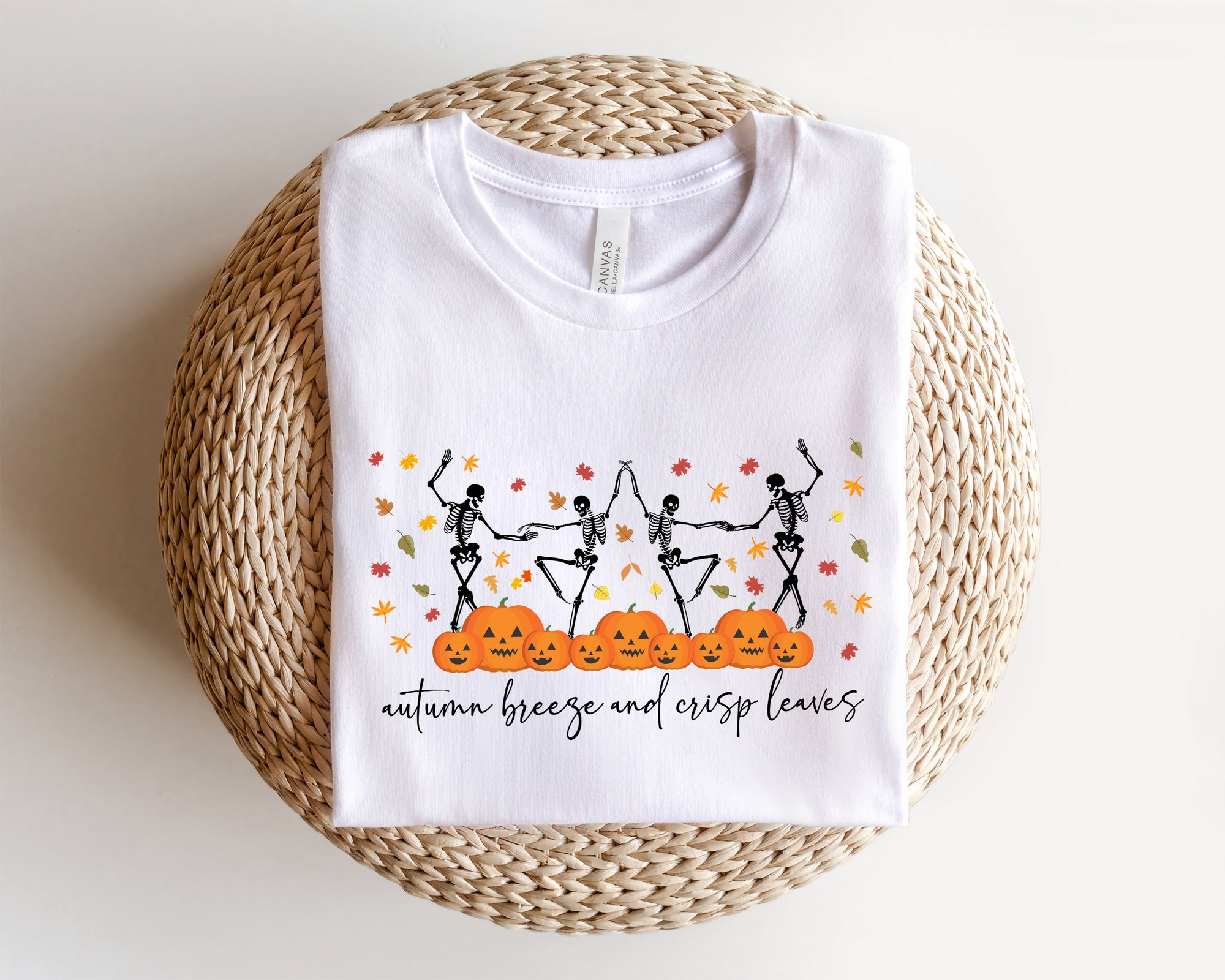 Skeleton Pumpkin Halloween Sweatshirt image 3