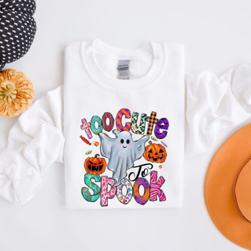 Too Cute to Spook Stay Spooky Vibes Halloween Sweatshirt image 0