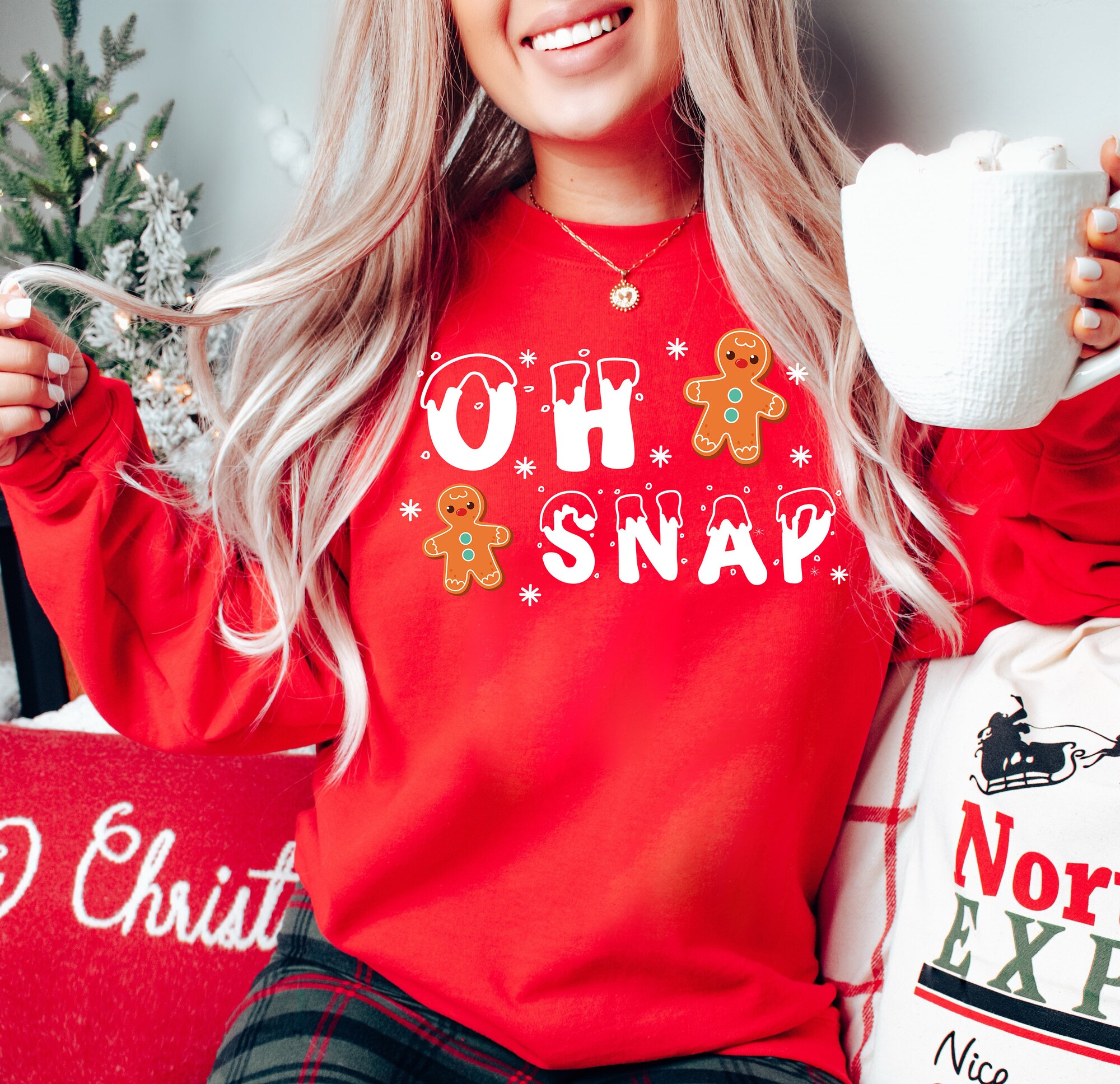 Oh Snap! Funny Gingerbread Man Shirt: Perfect Christmas Gift image 2