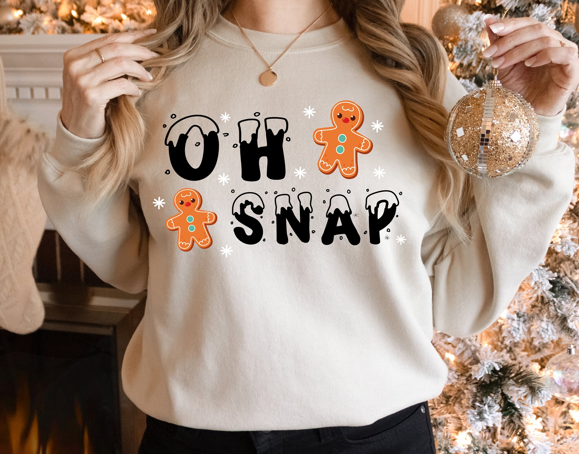 Oh Snap! Funny Gingerbread Man Shirt: Perfect Christmas Gift image 0