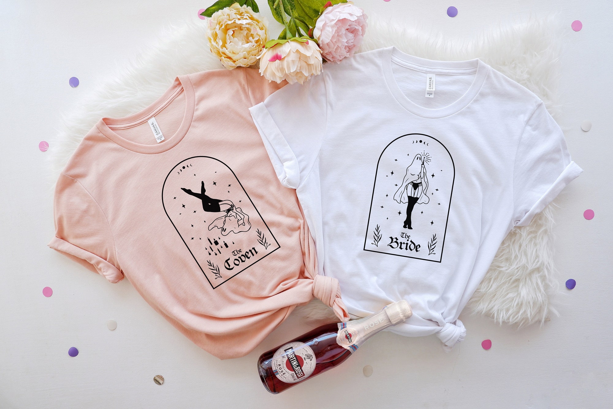 Halloween Bachelorette Bash: Witchy Tees Bride & Crew Shirts Unique Gifts image 1