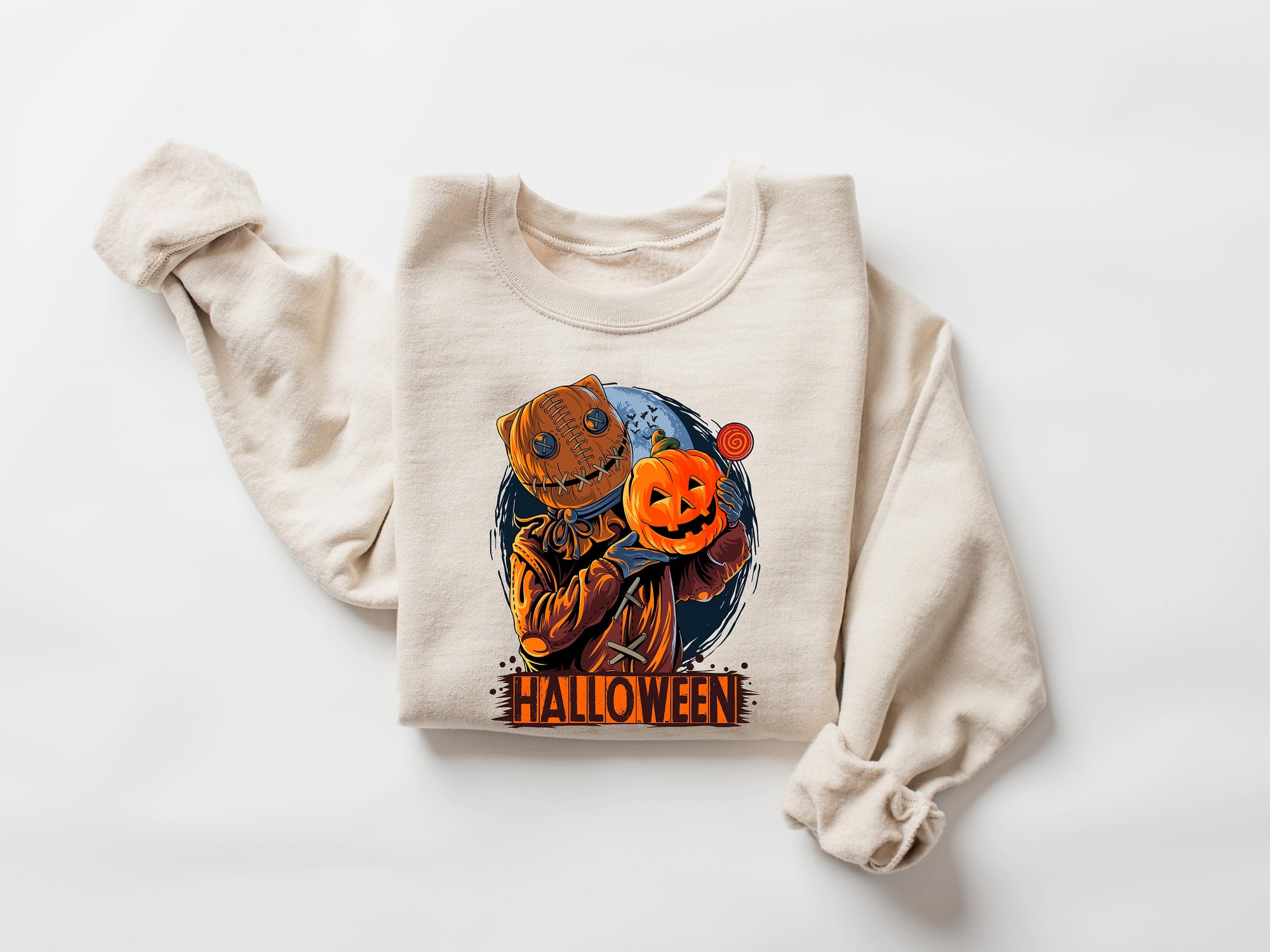 Pumpkin Man Halloween Sweatshirt image 1