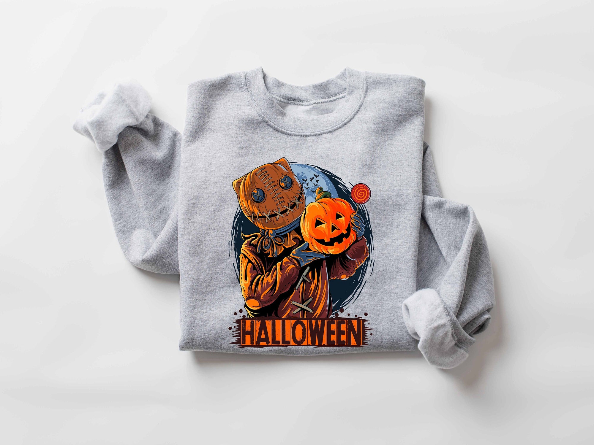 Pumpkin Man Halloween Sweatshirt image 0