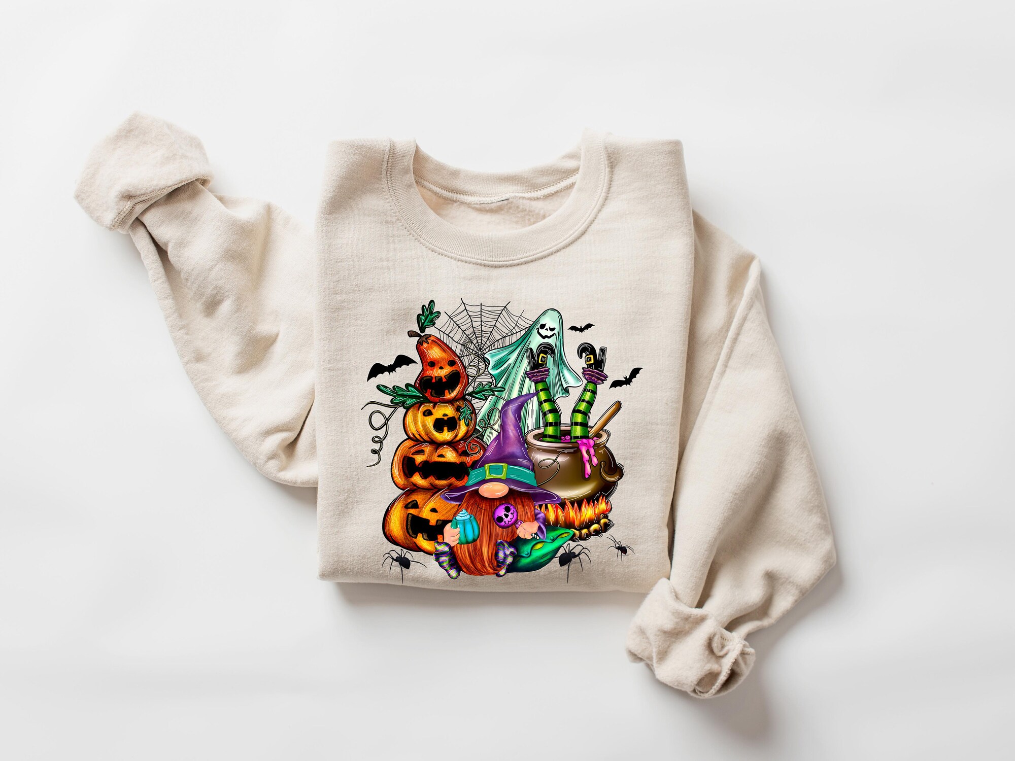 Halloween Gnomes Sweatshirt: Funny Gnome T-Shirt image 3