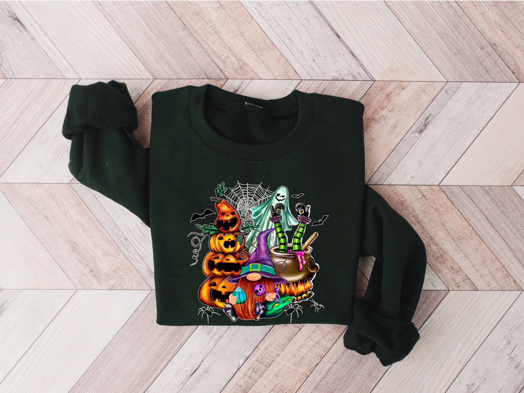 Halloween Gnomes Sweatshirt: Funny Gnome T-Shirt image 2