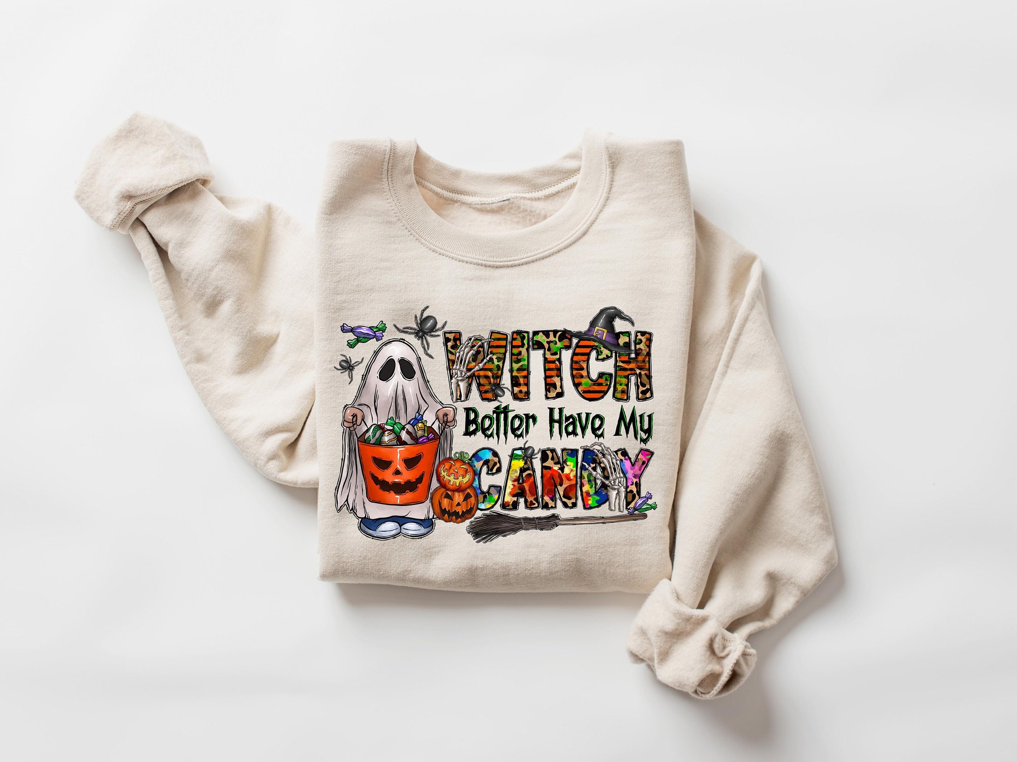 Witch Better Have My Candy SweatshirtFunny Halloween Shirt image 0