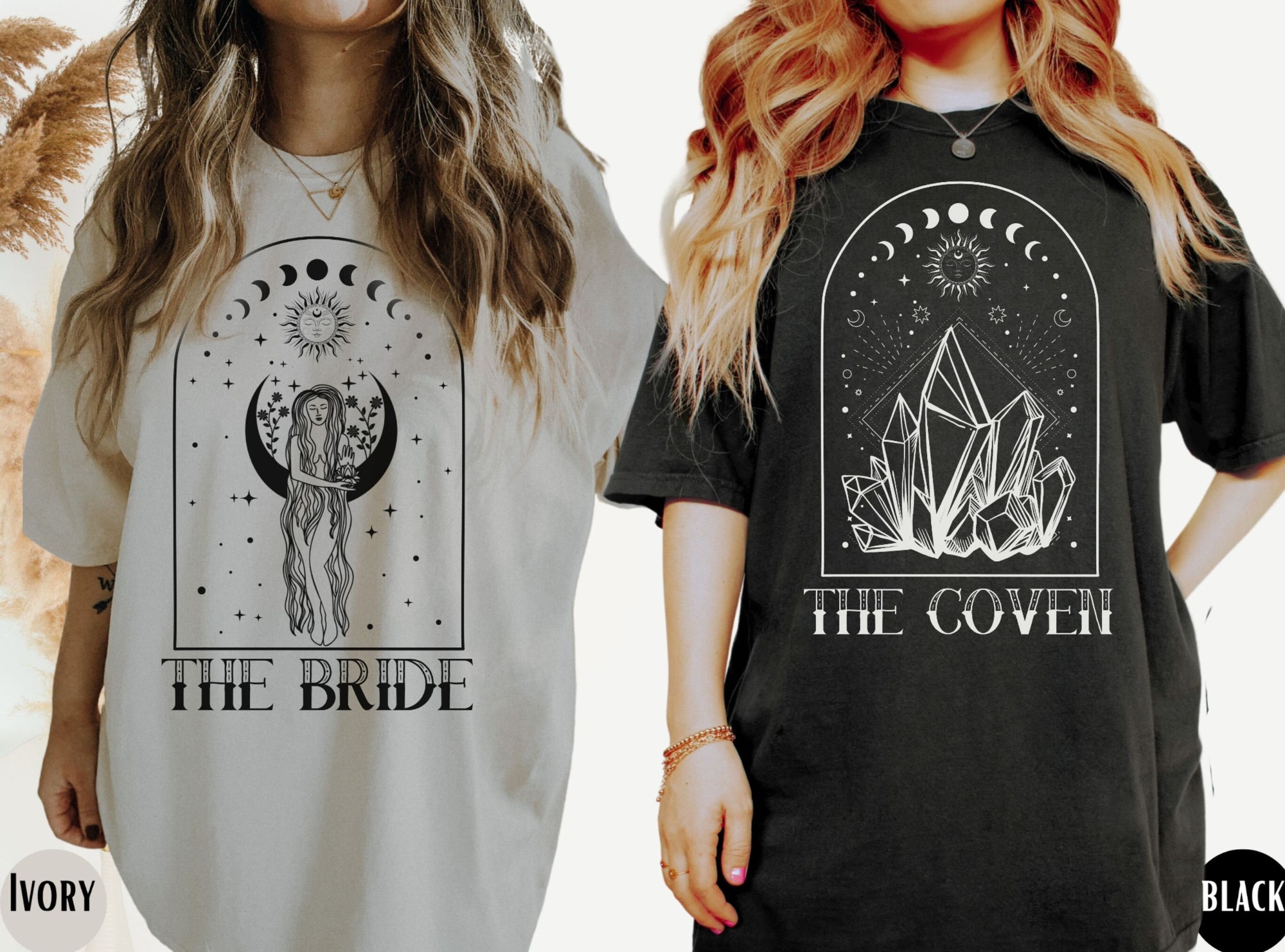 Witchy Halloween & Tarot Bachelorette Party Shirts image 0