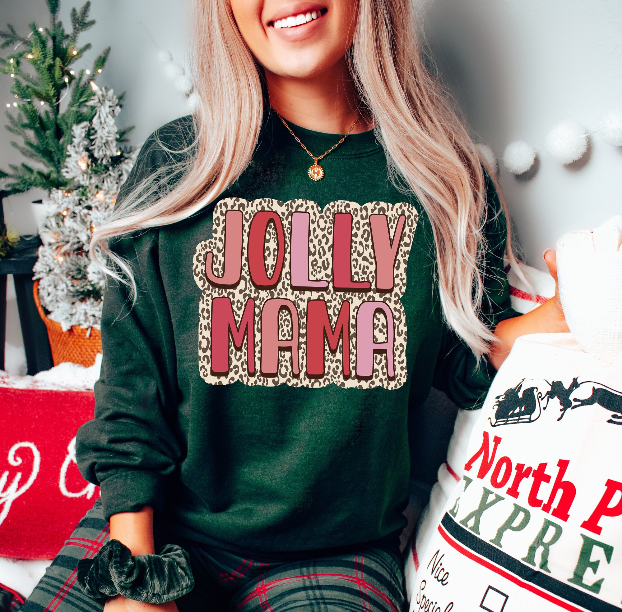 Jolly Christmas Shirts: Mommy & Me Matching Festive Tees image 1