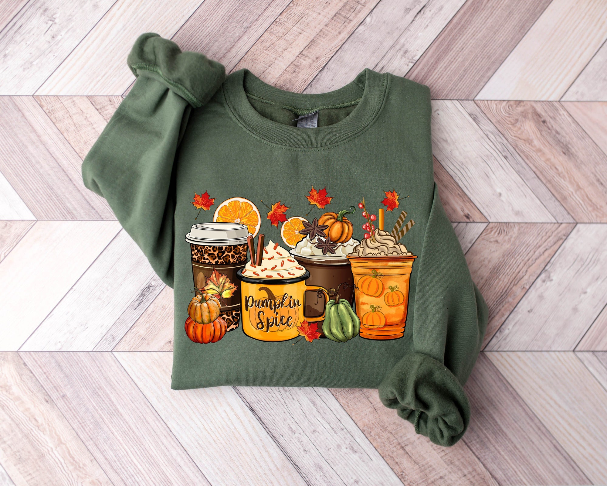 Fall Coffee Sweatshirt | Thanksgiving Gobble Shirt image 0