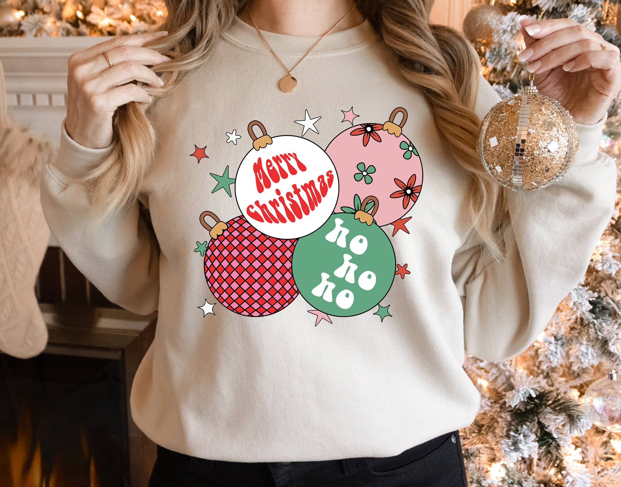 Women's Merry Christmas Sweatshirt - Festive & Cozy Holiday Wear image 0