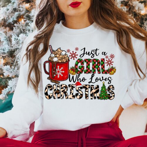 Just A Girl Who Loves Christmas: Women's Festive Sweatshirt image 0