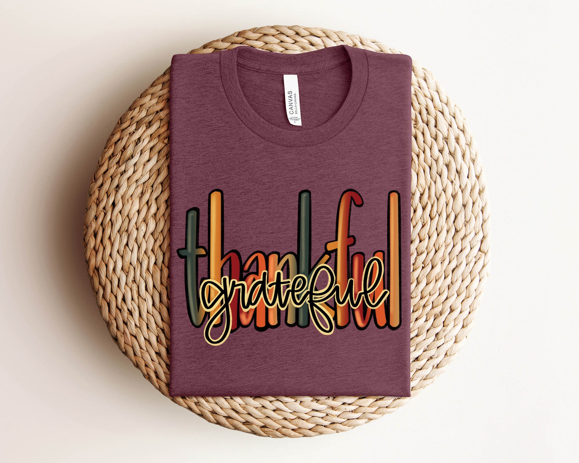 Thankful Grateful Blessed Sweatshirt | Thanksgiving Gift image 1