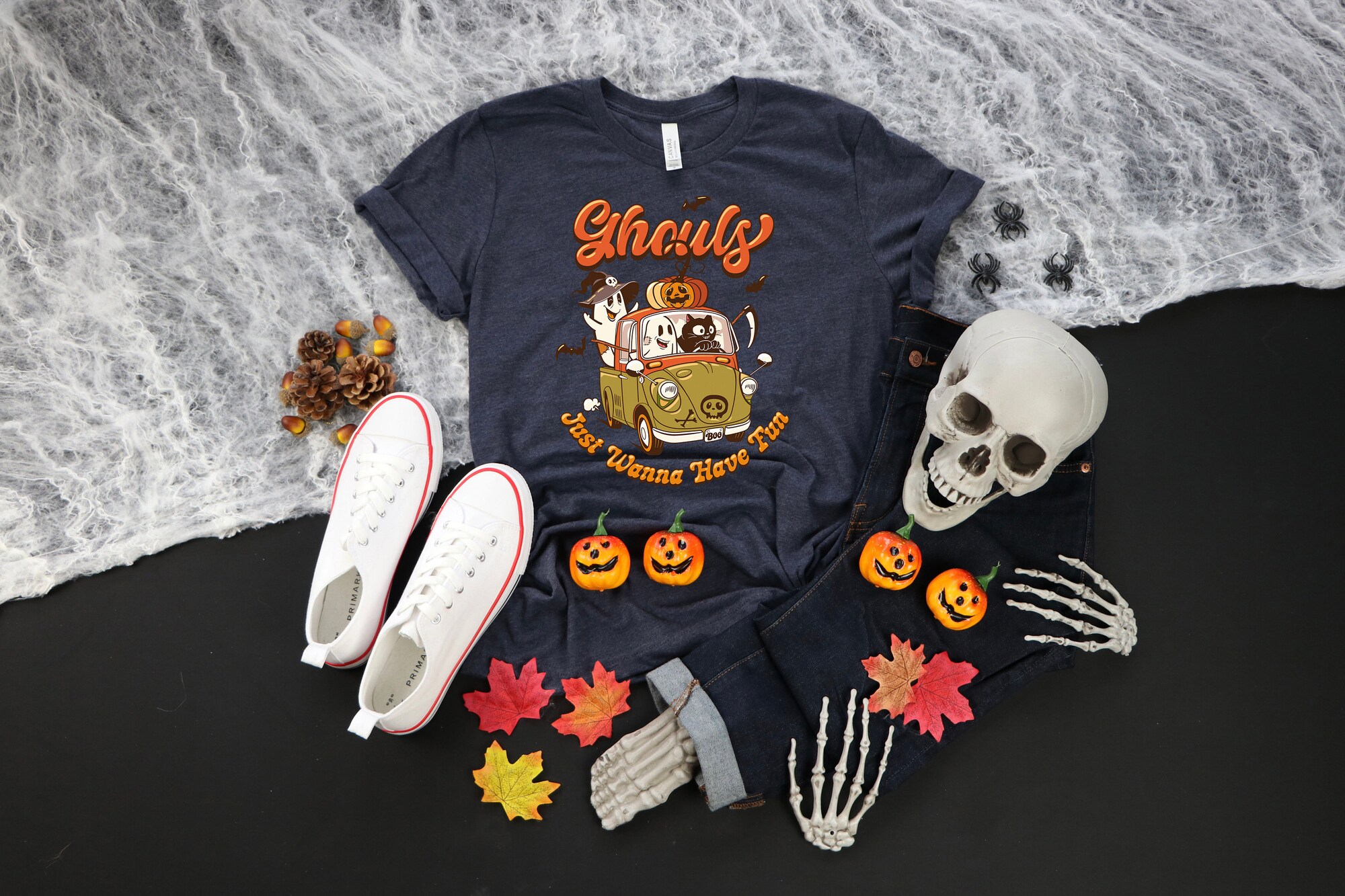 2023 Ghouls & Ghosts: Spooky Vintage Tee for Halloween Season image 2