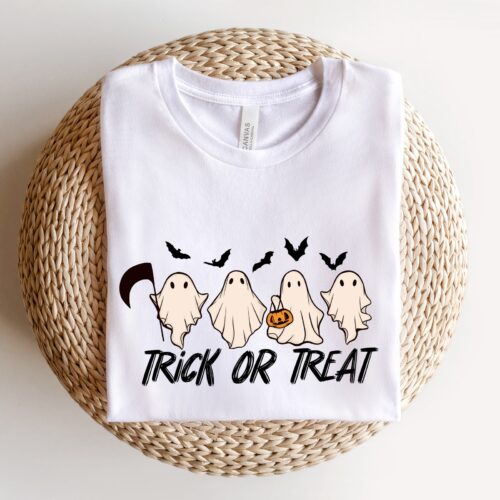 Halloween Trick or Treat Shirt: Funny Halloween Tee image 0