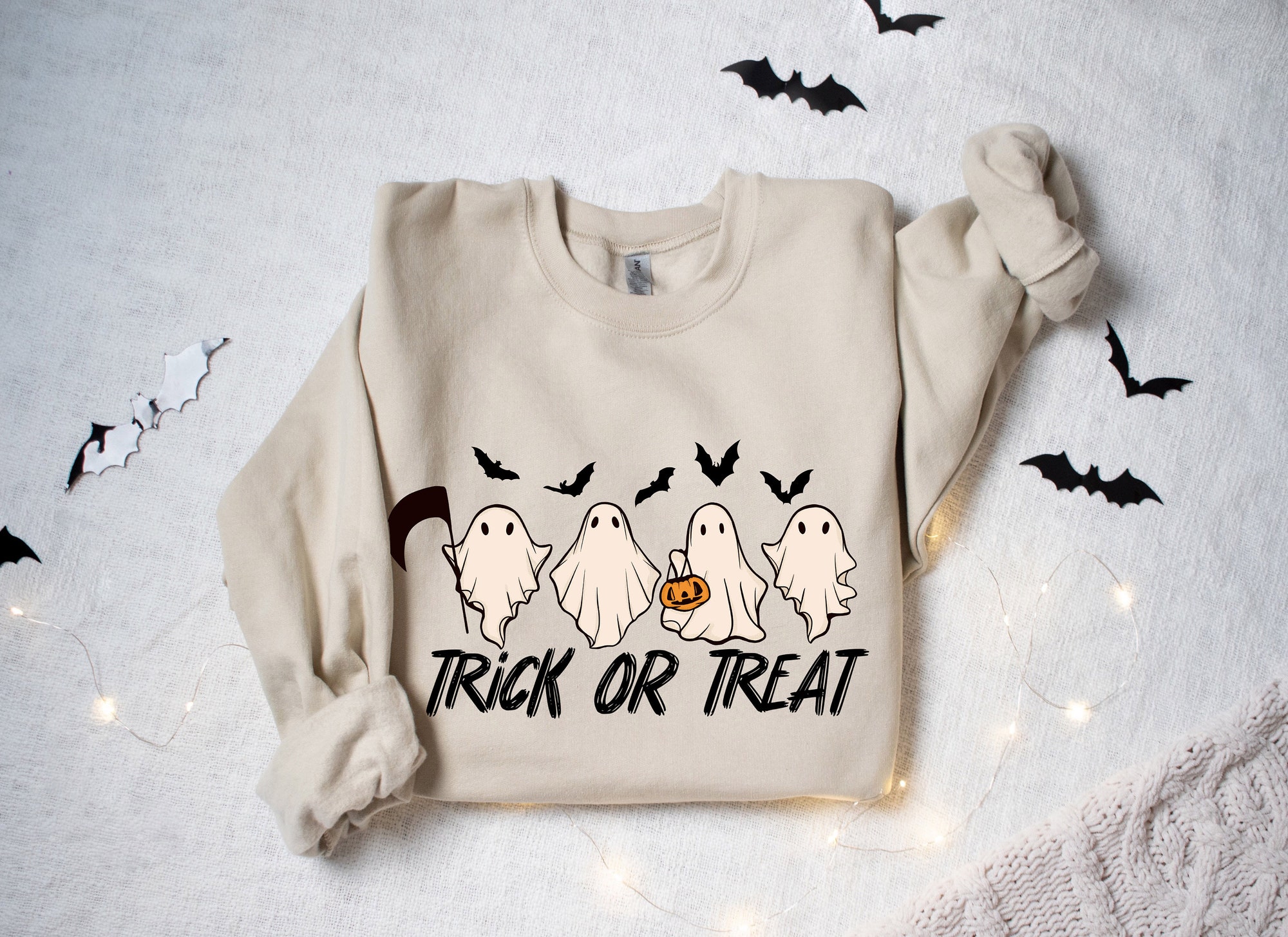 Halloween Trick or Treat Shirt: Funny Halloween Tee image 4