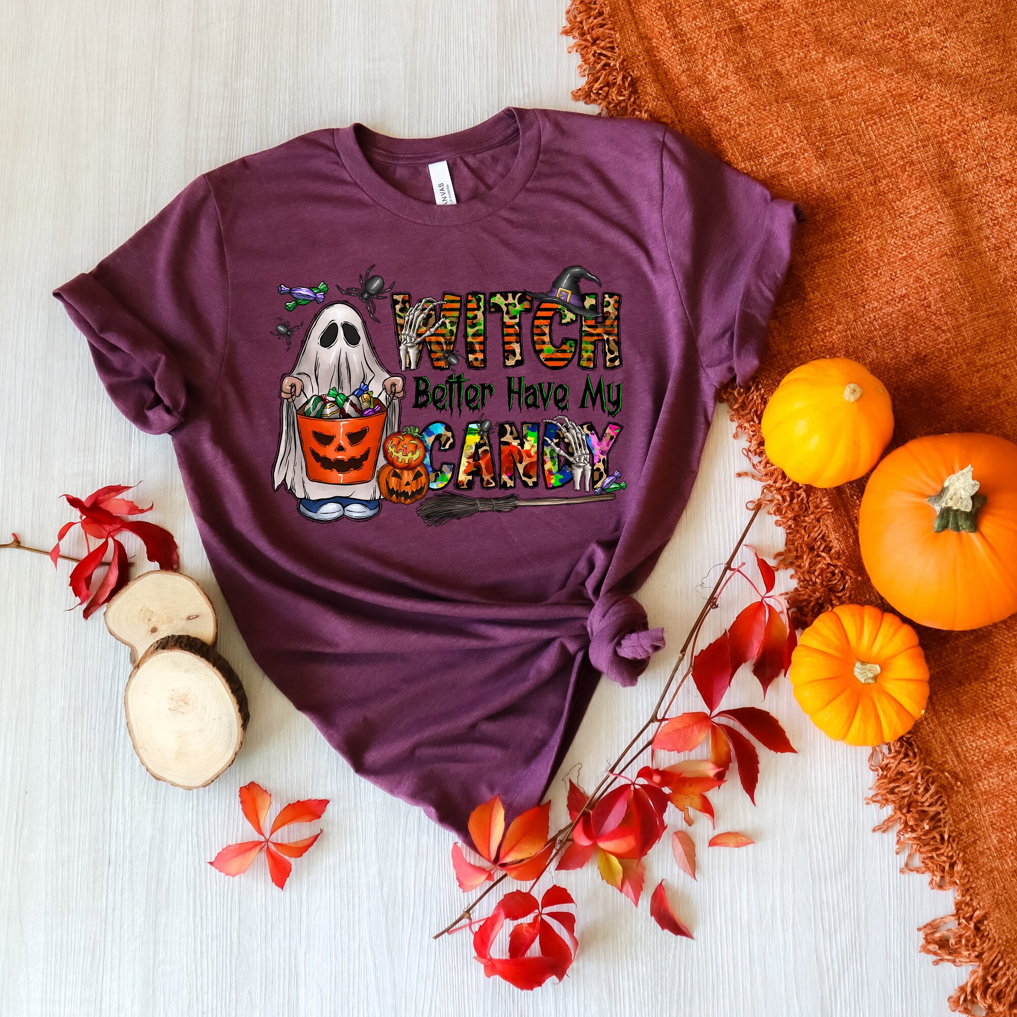 Trick or Treat: Funny & Cute Kids' Halloween Candy Tee image 3