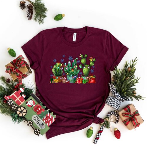 Christmas Sweatshirt | Santa Cactus & Funny Holiday Shirts image 0