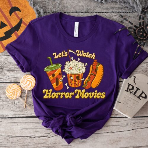 Horror Movie Night: Perfect Halloween & Scary Tee image 0