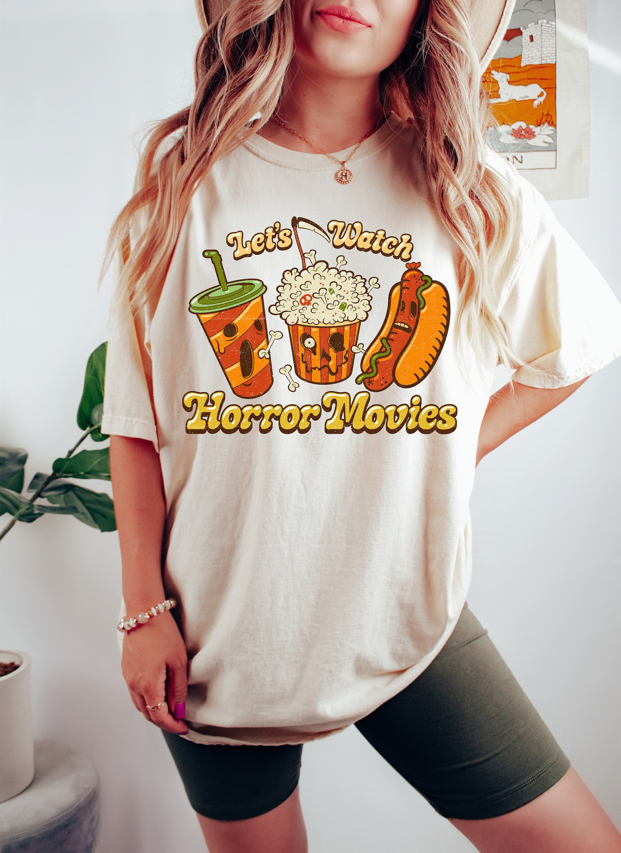 Horror Movie Night: Perfect Halloween & Scary Tee image 3