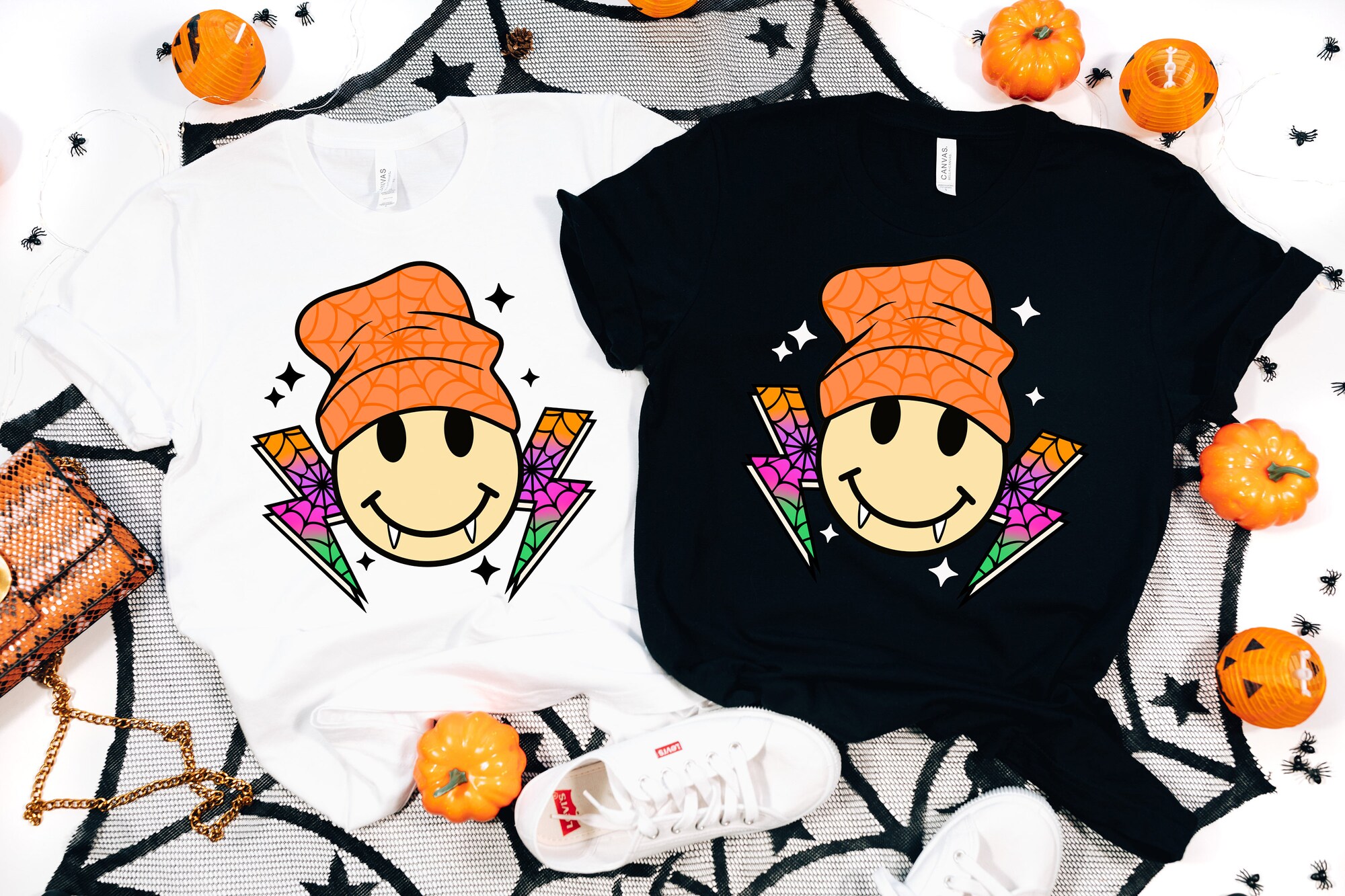 Retro Halloween Sweatshirt: Spooky Vibes & Fun Design image 1