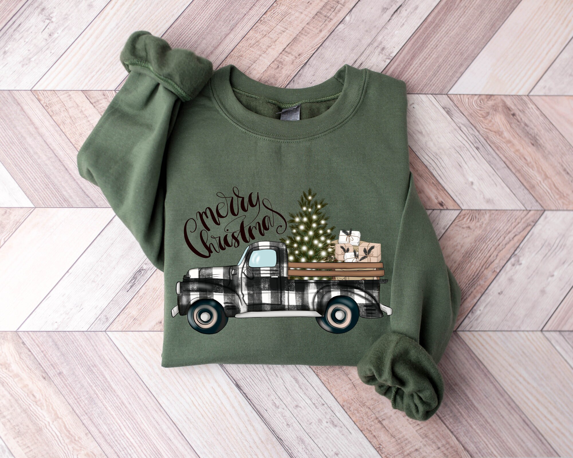 Merry Christmas Sweatshirt | Family Christmas T-Shirts & Holiday Gear image 1