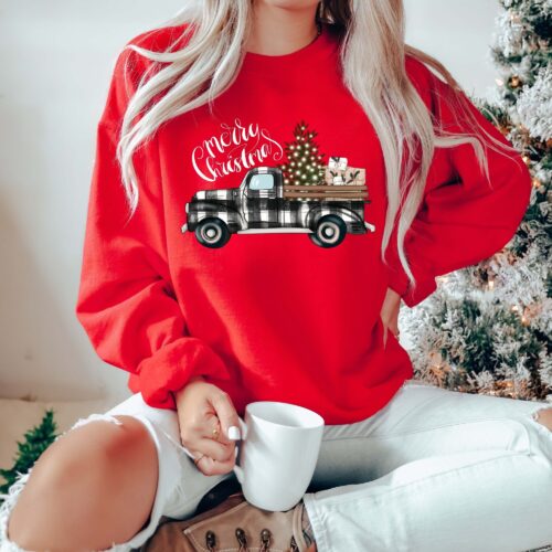 Merry Christmas Sweatshirt | Family Christmas T-Shirts & Holiday Gear image 0