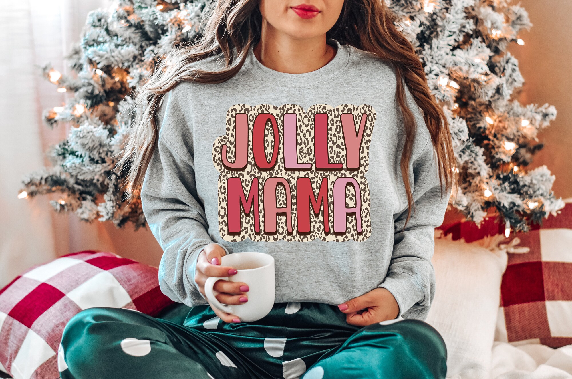 Jolly Christmas Shirts: Mommy & Me Matching Festive Tees image 3