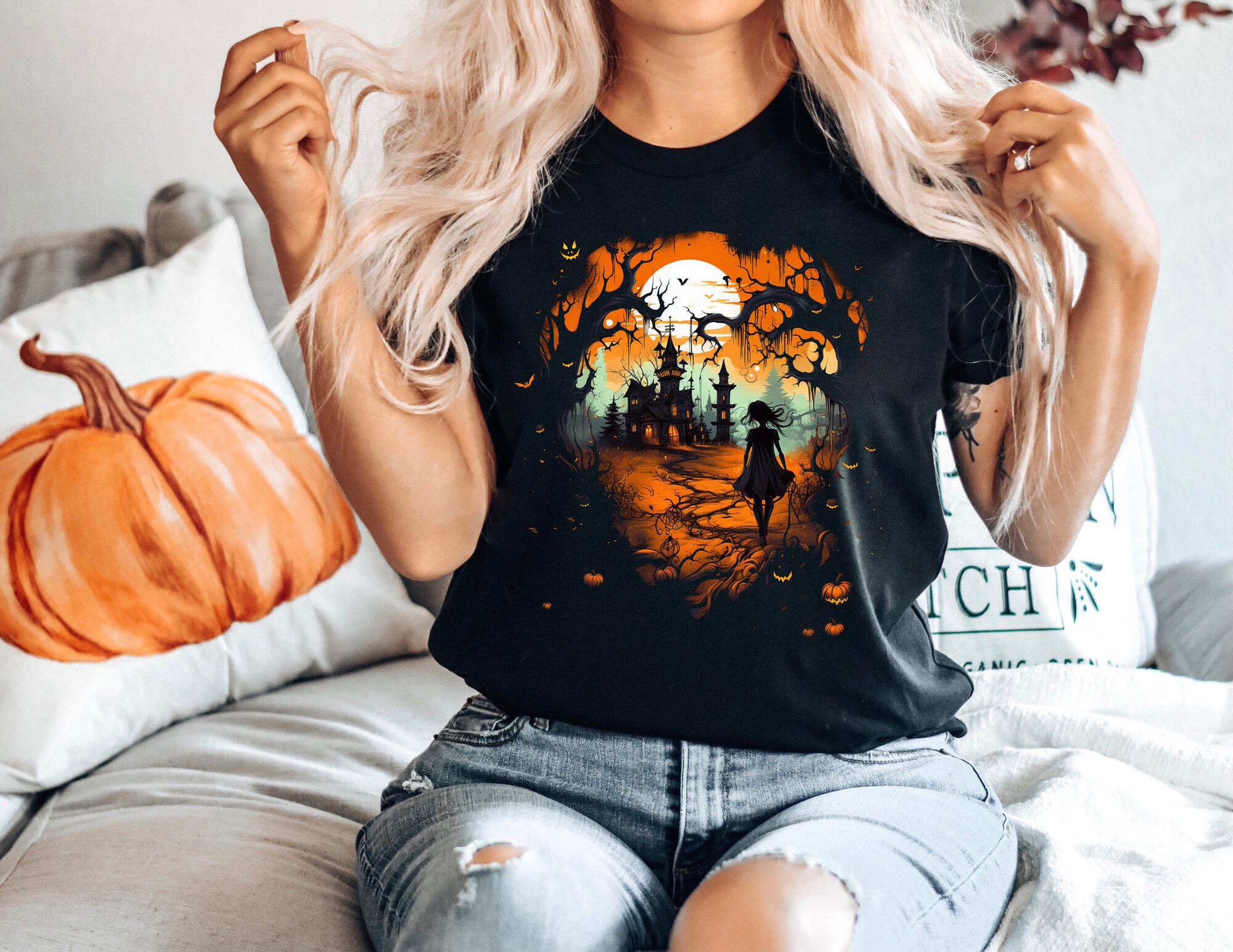 Halloween & Horror Floral Tees: Perfect Fall & Gift Shirts image 3