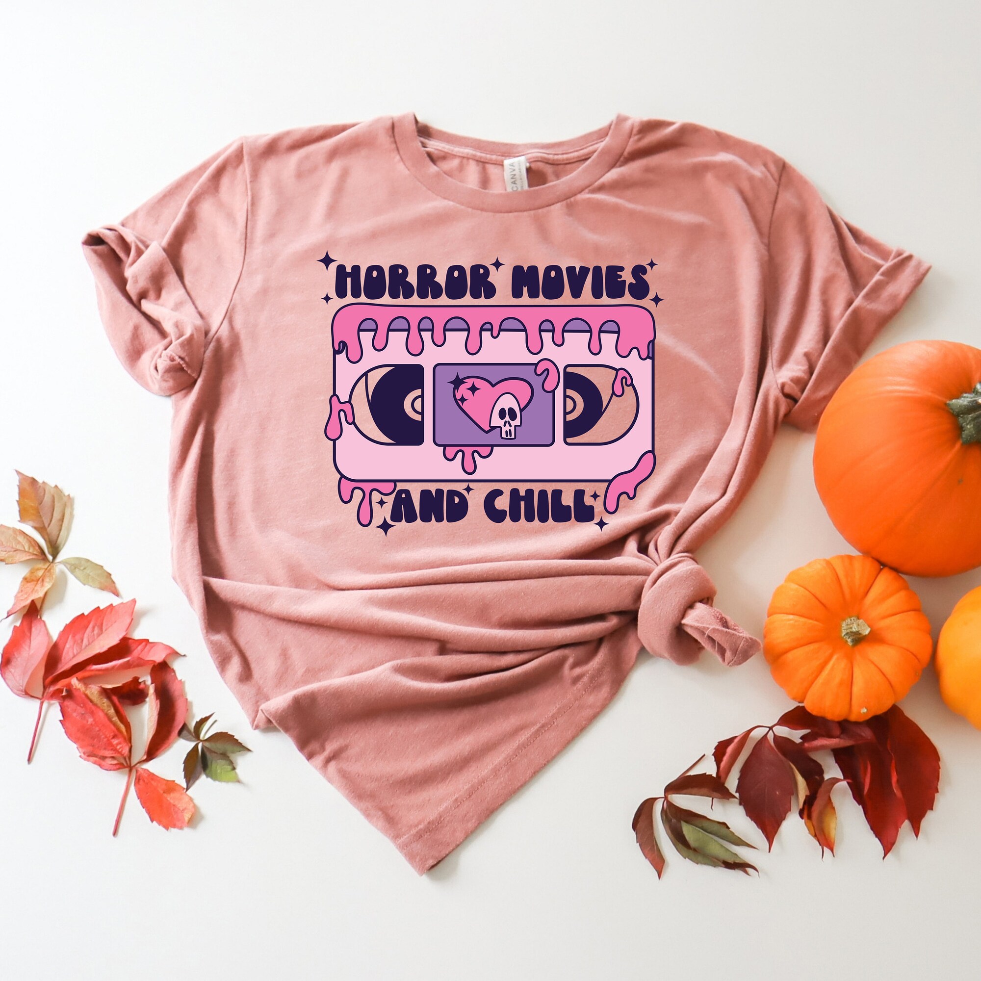 Spooky Season: Halloween Horror & Pumpkin Tee image 1