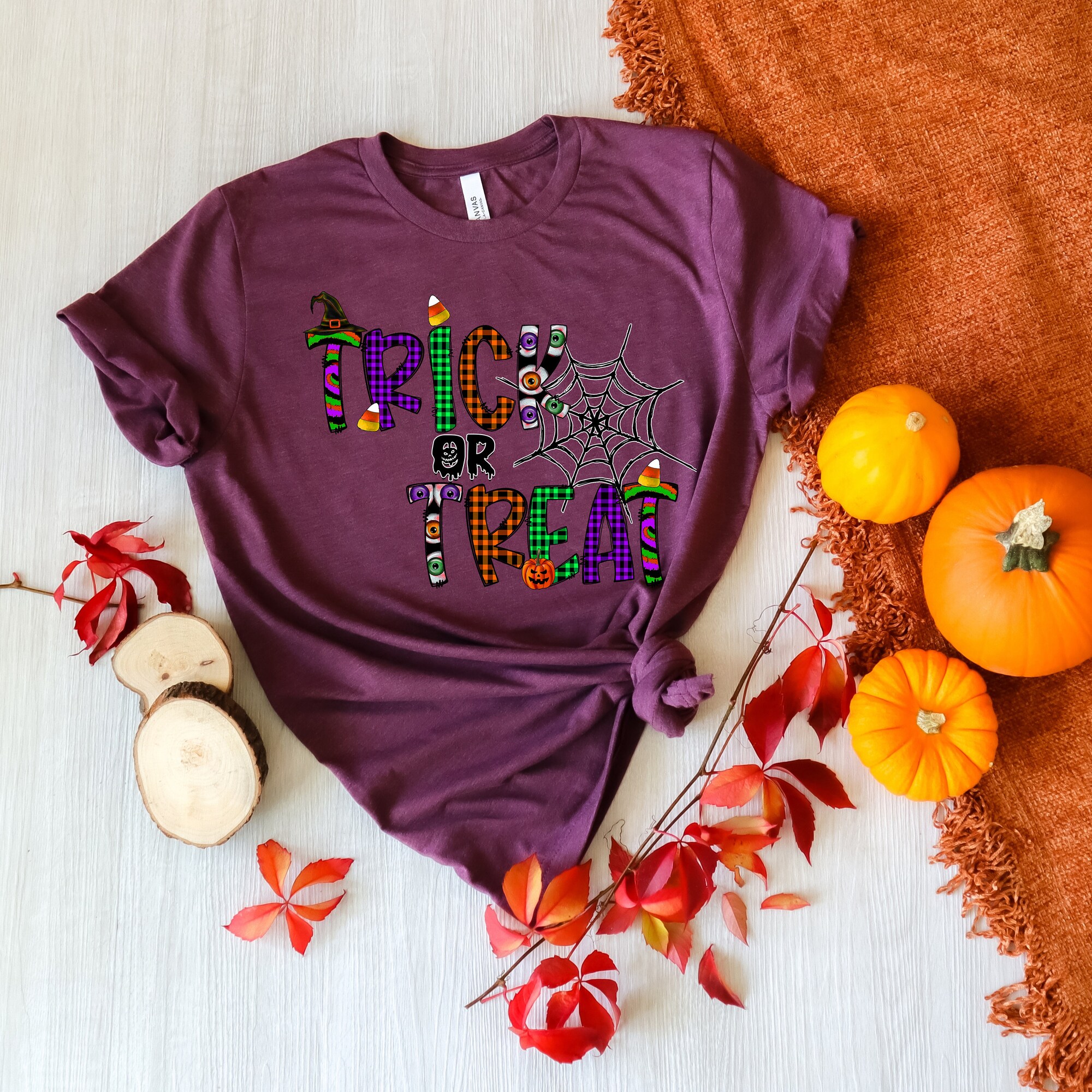 Trick or Treat Tee: Fun Halloween Shirt for Toddlers & Adults image 1