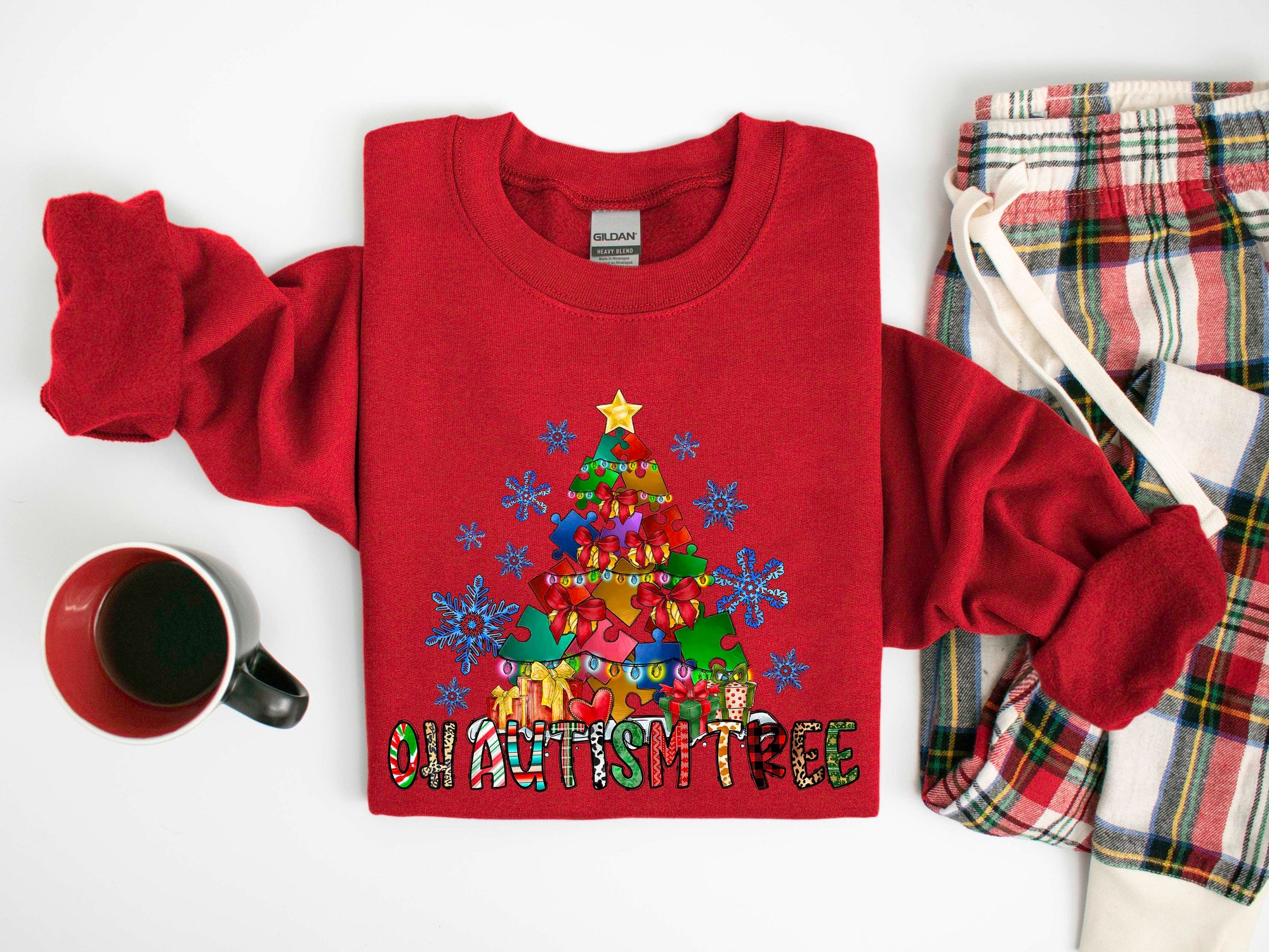 Christmas Puzzle Shirt | Merry Christmas Autism Awareness image 4