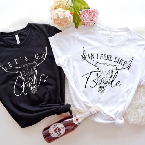 Feel Like A Bride: Western Bachelorette Shirts & Wedding Party Favors image 0